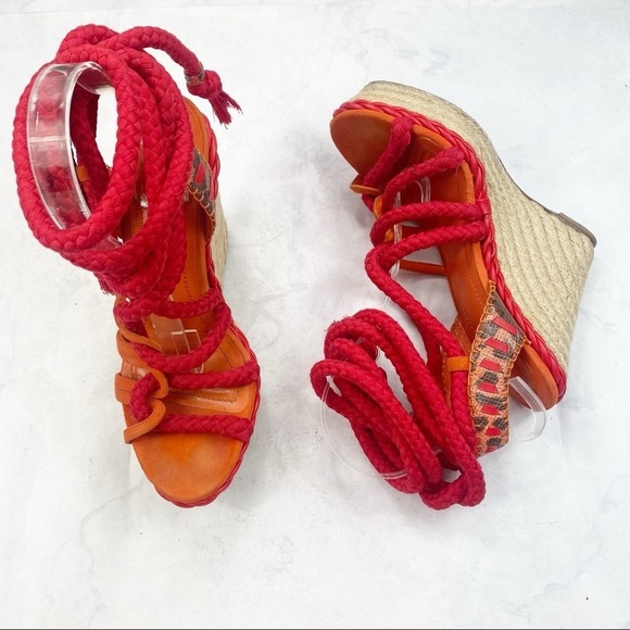 [Dior] Lace Up Wedges - Picture 4 of 11